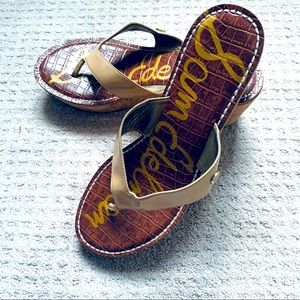 Sam Edelman Romy Wedge Sandal Nude Size 8